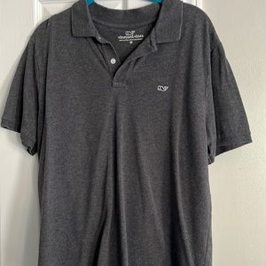 Vineyard Vines men’s gray polo Medium